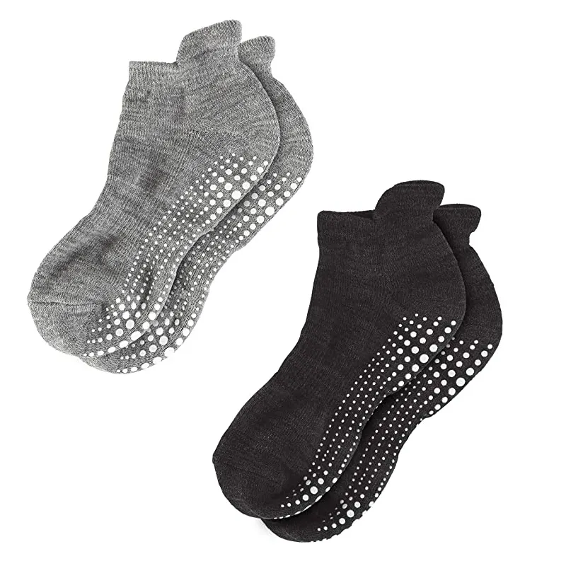 Wholesale Cotton Anti-Slip Soft Silicone Sole Dance Barre Ballet Pilates Custom Women Grip Yoga Socks For Women