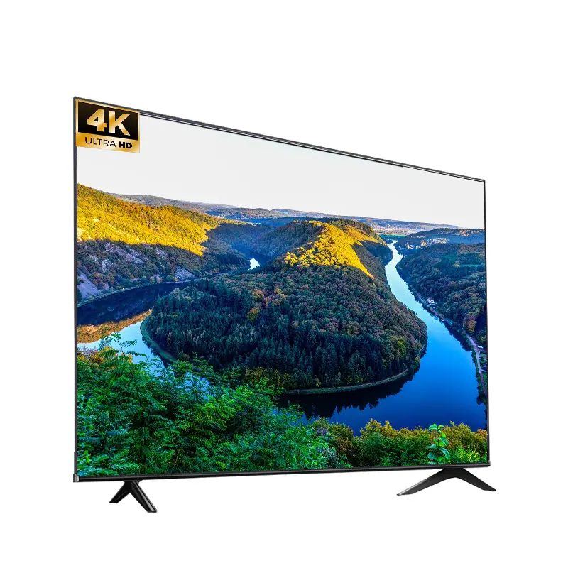 China Manufacturer full HD TV 45 55 65 75 Inch 4k UHD Smart TV Flat Screen Tv 43 32 24 INCH