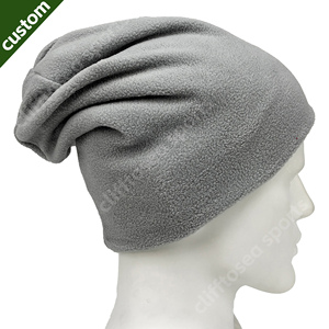 Bonnet personnalisé, créez votre propre bonnet <span class=keywords><strong>d</strong></span>'hiver pour homme et femme, bonnet uni en polaire à revers, bonnet de style skull pour homme et femme - Product Image 2
