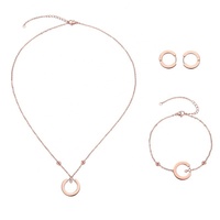 Conjuntos de Joyería de Acero Inoxidable, Chapados en Oro de 18K, Alta Calidad, Nueva Moda, Venta al Por Mayor 2024, Directo de Fábrica