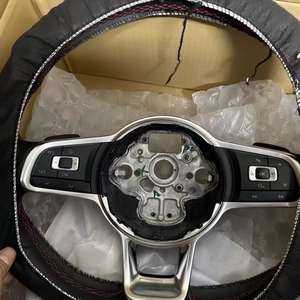 Volant sport en cuir JIANSHAN TF-0027 à 3/4 branches, plusieurs tailles de poignées pour Volkswagen <span class=keywords><strong>Golf</strong></span> MK6/MK7/MK7.5/<span class=keywords><strong>GTD</strong></span>/GTE/R Passat - Product Image 4