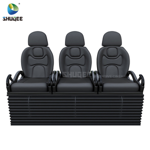 Juegos de simulador de carreras de Sim 4D 5D 6D 7D para parejas en una silla de plástico de fibra de vidrio de felpa-Equipo de paseo justo divertido para aeropuertos - Product Image 1