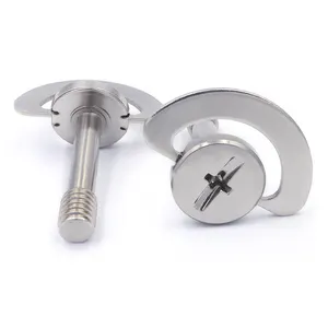 Plate High Precision Captive Spy Hidden Screw Camera Stainless Steel M6 Special Customized DIN Nickel Plating