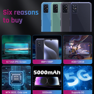 5G Smartphone Nouveau 4Gb Ram 128Gb Rom 6.7 ''Incell Ips Hd Oem Octa-Core <span class=keywords><strong>Android</strong></span> 14 Téléphone Téléphone Mobile - Product Image 3