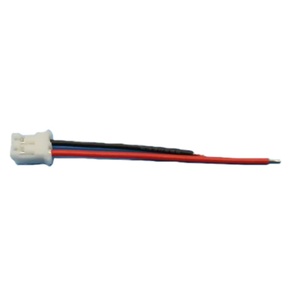 Connettore Wafer Passo 1.25mm <span class=keywords><strong>2</strong></span>-Pin 1007 28AWG con Cavi Rossi e Neri, Estremità Stagnate, Grado di Protezione IP67, PVC per Uso Automobilistico, Computer ed Elettronico - Product Image 2