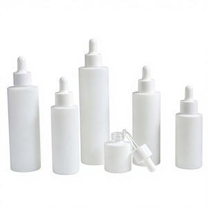 Matte Frosted <b>Glass</b> Dropper <b>Bottle</b> Cosmetic Packaging 20ml 30ml <b>50ml</b> 60ml 100ml for Essential Oil Lotion - Product Image 4