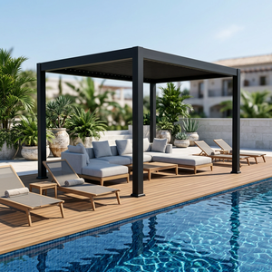 RKOVE Louvered <b>Pergola</b> Motorized <b>Pergola</b> Aluminium Outdoor For Villa Terrace Custom Size - Product Image 3