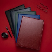 Titulaire de certificat de graduation en cuir PU rembourré noir de 8.5*11 pouces pour diplôme, dossier de couverture de certificat de diplôme en cuir A4