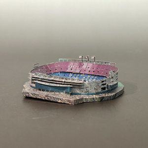 Modelo de Acero Inoxidable del Campo de Fútbol Camp Nou de Kuangmo, Rompecabezas 3D sin Pegamento, Juguete de Ensamblaje, <50 Piezas, Unisex, Edades 14+ - Product Image 4