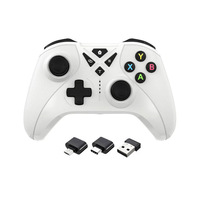 Mando de Juego Inalámbrico 2.4G para PS3, Receptor USB Plug-and-Play, Controlador de Joystick con Doble Vibración para PC/TVbox