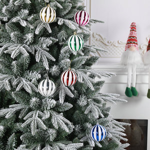 New christmas painted pumpkin bauble ornament set house decor pendant hanging baubles for christmas <b>tree</b> in stock - Product Image 3