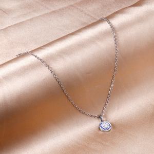 สร้อยคอแฟชั่นแบบกันน้ำสั่งทำพิเศษ ชุบทอง 18K สแตนเลสสตีลรูปดวงตา สำหรับผู้หญิง - Product Image 5