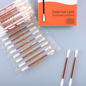 100% yeni ve en kaliteli tek kullanımlık iodoliquid sıvı dolu çubukla tıbbi 60 adet iodocotton pamuk swablar - Product Image 2
