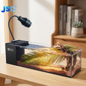 Acquario JSD Jinjing Ultra Clear Glass Stream Style con Filtro Laterale Integrato e Pompa Silenziosa, Sistema a Lungo Termine Senza Cambio d'Acqua - Product Image 2