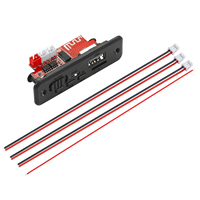 Papan Dekoder MP3 Amplifier Pemutar Musik Digital DC 5V 6W 2*3W Modul USB 5.0 Radio FM AUX Handsfree Perekam Suara