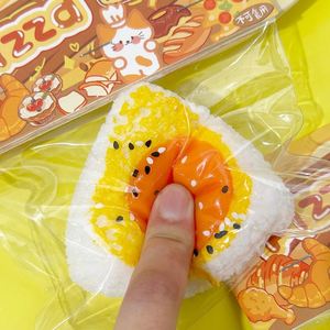 ของเล่นซูชิทำมือสุดน่ารัก นุ่มนิ่ม บีบเล่นได้ บรรเทาความเครียด สำหรับเด็กอายุ 5-7 ปี ของเล่นพลาสติก รูปไก่ ขนมปัง ตีนแมว ปลา ไข่แดง - Product Image 3