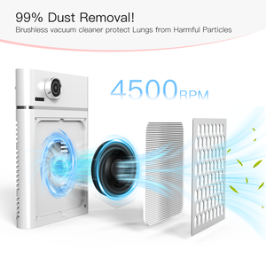 Colector de Polvo de Uñas Recargable, Máquina Limpiadora de Uñas, Alta Potencia de Succión, Bajo Ruido, <span class=keywords><strong>Aspiradora</strong></span> de Mesa para Salón de Belleza o Uso Personal - Product Image 3