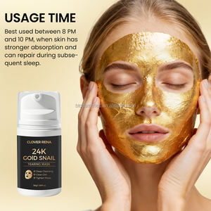 Kollajen ve Ginseng ve salyangoz özü hyaluronik asit jel yüz maskesi nemlendirici sıkılaştırıcı anti-kırışıklık faydaları-Jumbo aile paketi - Product Image 3