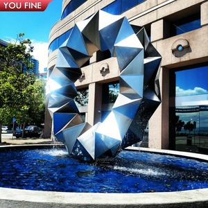 Youfine Tùy Chỉnh Thiết Kế Ngoài Trời Vòng Tròn Công Cộng Nghệ Thuật Trang Trí Nội Thất Hiện Đại Trừu Tượng Thép Không Gỉ Hình Học Thông Tư Điêu Khắc - Product Image 5
