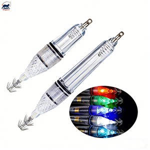 Lampe <span class=keywords><strong>de</strong></span> pêche <span class=keywords><strong>LED</strong></span> lumineuse OEM 4,7 pouces 33g, attracteur sous-marin pour calamar, leurre <span class=keywords><strong>de</strong></span> pêche <span class=keywords><strong>LED</strong></span> étanche pour la pêche nocturne en haute mer - Product Image 1