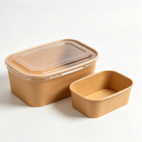 Boîte alimentaire jetable longue pour événements extérieurs, conteneur d'emballage pour restauration rapide, idéal pour le camping et le service de repas en plein air