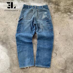 لارسور مخصص مصنع الدنيم الركبة المزدوجة الجبهة نجار الجينز السراويل التكتيكية تزلج العمل تويل السراويل البضائع النجار الجينز الرجال - Product Image 6