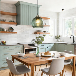 Pendant <b>Light</b> Glass Round E27 Incandescent <b>Bulb</b> Eye Caring For <b>Kitchen</b> Bar Bedroom - Product Image 3