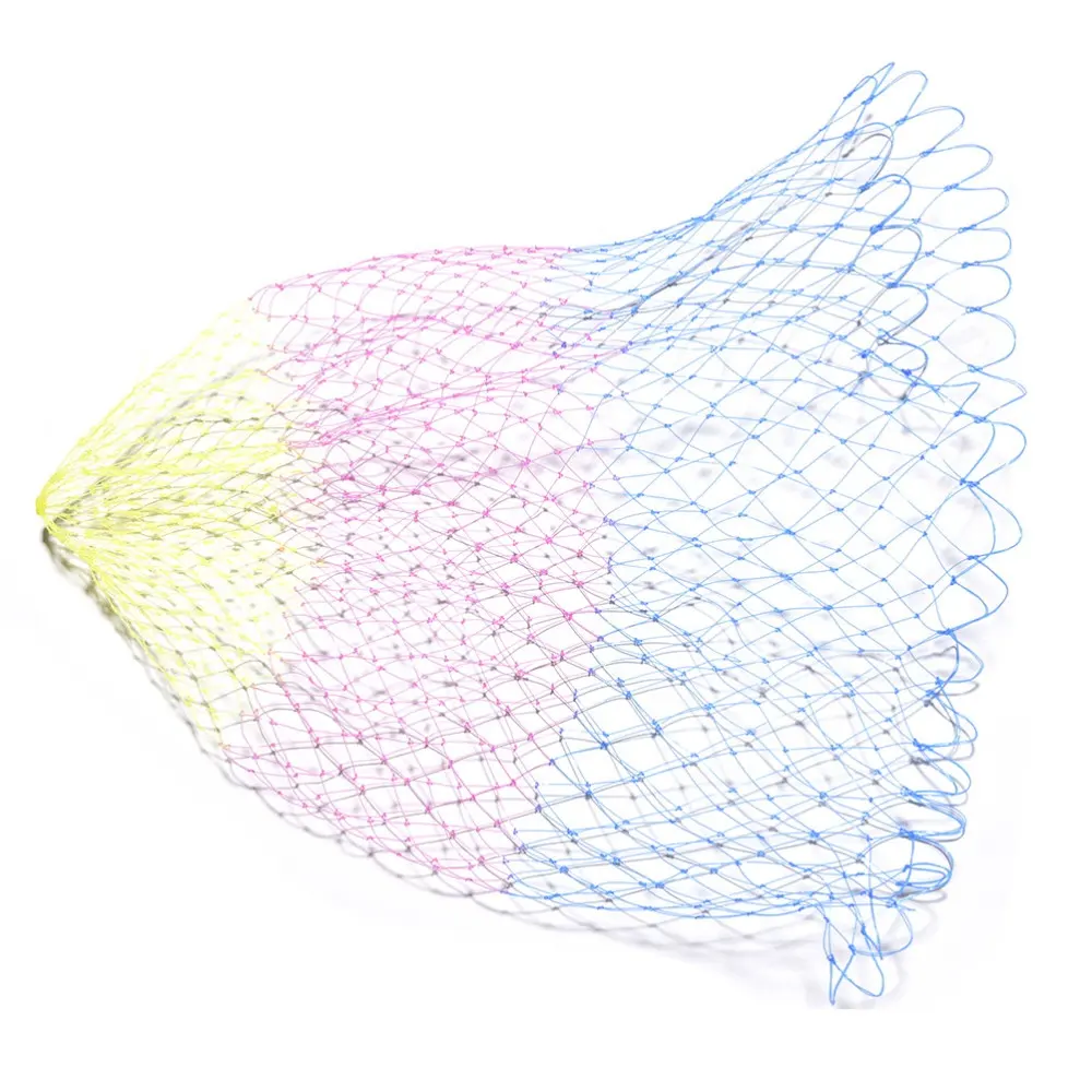 TY Nylon Fischernetze Zusammen klappbare Angel werkzeuge Rhombus Mesh Hole Depth Folding Nylon Landing Dip Net