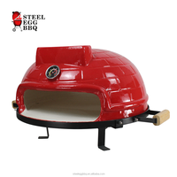 Four à pizza en céramique de table à bois, vente chaude, four à pizza traditionnel portable, cuisson au bois