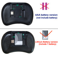 Miniteclado inalámbrico retroiluminado, periférico con mando a distancia, 2,4G, inglés, ruso, francés, español, portugués, árabe, para Android TV Box PC I8