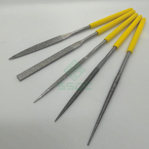 Ensemble de 5 limes à aiguilles diamantées de 140 mm de bonne qualité pour le polissage de précision des moules en métal - Product Image 4