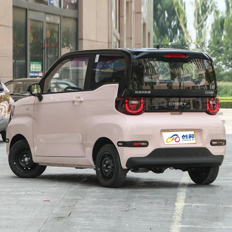 MinCar eléctrico Chery QQ helado 3 puertas 4 plazas 120kw mini vehículos eléctricos de pasajeros Mini coches eléctricos baratos para la familia