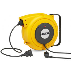 Enrouleur de câble électrique Zeca 4315/GS 1.2kW avec prise Schuko et fiche, 15 mètres - Product Image 1
