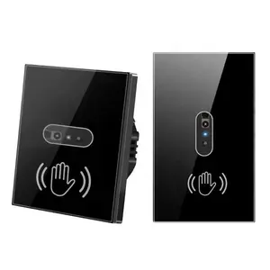 Smartdust Nova Chegada Touchless Painel De Vidro High End Switch Mais Higiênico Sensor Controle Interruptor De Luz De Onda De Mão