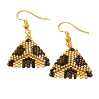 MOYAMIYA Miyuki Delica 110 Perles de rocaille bohèmes motif léopard pour boucles d'oreilles et bracelets, style ethnique de niche, Aretes Mujer, boucles d'oreilles pour femme