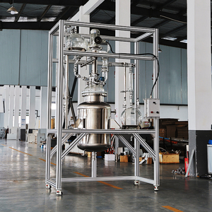 Reaktor Kimia Baru 50L 100L 200L Baja Tahan Karat 316 Ketel Reaksi Otomatis Tekanan Tinggi Pengaduk Kontinu Mesin PLC - Product Image 4