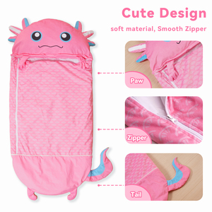 Tappetino per il Sonno Personalizzato per Bambini, Sacco a Pelo Morbido a Forma di Animale <span class=keywords><strong>3</strong></span> in 1, Tappetino per Dormire, Personaggio Morbido per Giocare, <span class=keywords><strong>Regalo</strong></span> per Asilo Nido, Scuola Materna, Scuola dell'Infanzia - Product Image 3