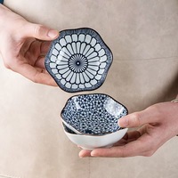 Couverts de style japonais, ensemble de bols peints à la main, ensembles de cadeaux de bols en céramique de ménage en porcelaine