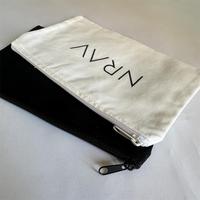 Petite pochette à fermeture éclair en coton avec logo personnalisé écologique sacs de maquillage sac de maquillage en toile de coton uni