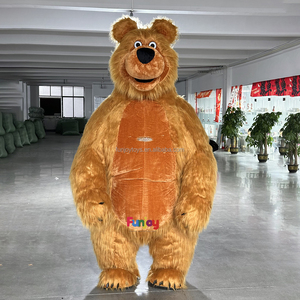 Vendita calda gonfiabile 2m/2.6/3m di altezza gonfiabile orso bruno Costume da mascotte per la parata costumi da passeggio - Product Image 4