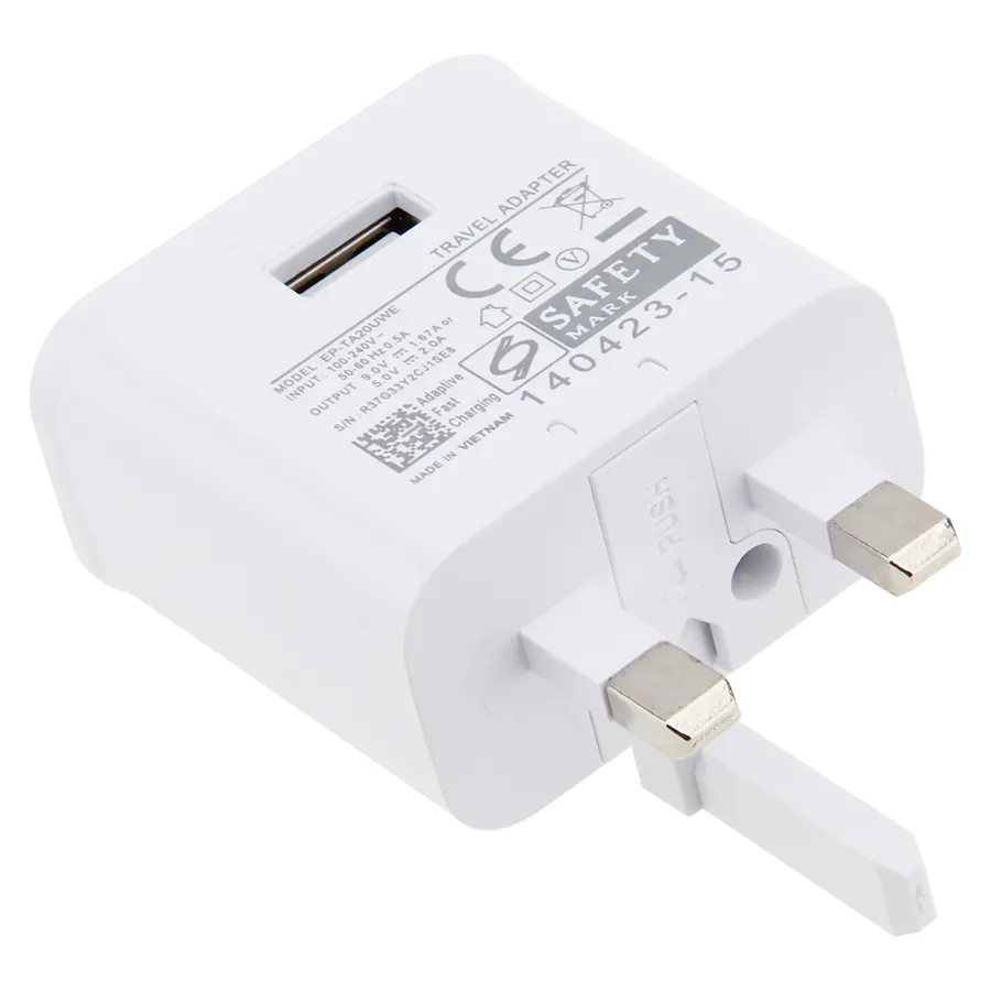 DC 9V 1.67A or 5V 2A Output One USB Port UK Plug Fast Charger Power Adapter Used for Samsung S10 S8