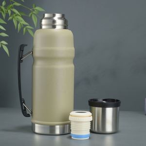 Bouteille d'eau professionnelle personnalisée avec logo 1000 ml, flacon isotherme en acier inoxydable, thermos - Product Image 4