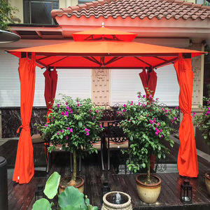 Tente gazebo extérieure en aluminium <span class=keywords><strong>de</strong></span> luxe auvent pavillon personnalisé <span class=keywords><strong>rideaux</strong></span> imperméables tissu léger enduit <span class=keywords><strong>de</strong></span> poudre fabriqué en Chine - Product Image 5