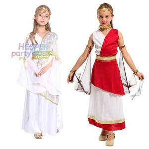 Disfraces de Halloween para Actuaciones en Escenario, Disfraz de Faraón Egipcio, Vestido de Diosa Griega Antigua, Túnica Larga, Carnaval, Niños - Product Image 1