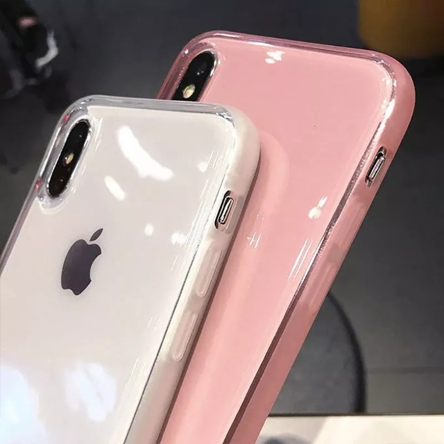 Good Quality Crystal Clear Transparent Anti-shock Frame Bumper Phone Case for iPhone XS Max XR X Soft TPU Protection Back Cover