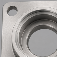 Plaque de montage carrée en acier inoxydable de précision sur mesure, usinage CNC, pièces moulées par investissement
