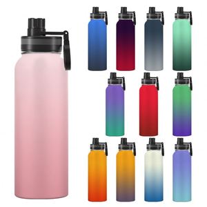 High Quality 500ml/750ml/1L Stainless Steel <b>Water</b> <b>Bottle</b> Custom Logo Vacuum Insulated <b>Bottle</b> With Handle - Product Image 2
