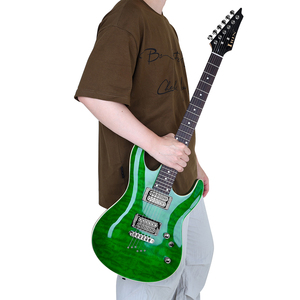 IRIN nuevo estilo venta al por mayor profesional 39 ''6 cuerdas patrón de ondulación de agua 24 trastes guitarra eléctrica de lujo - Product Image 2