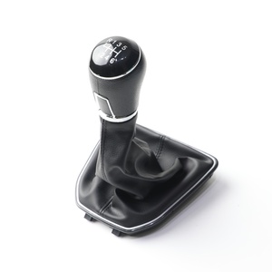 Palanca de Cambios Manual de Cuero PU Negro para Caddy 4 IV MK4 2015-2019 MT, 5/6 Velocidades - Product Image 2