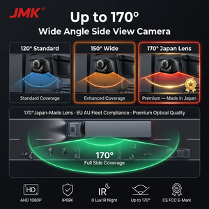 Angle de vue large 180° °   Caméra latérale de camion AHD 1080P, vision nocturne, caméra de recul pour voiture - Product Image 5